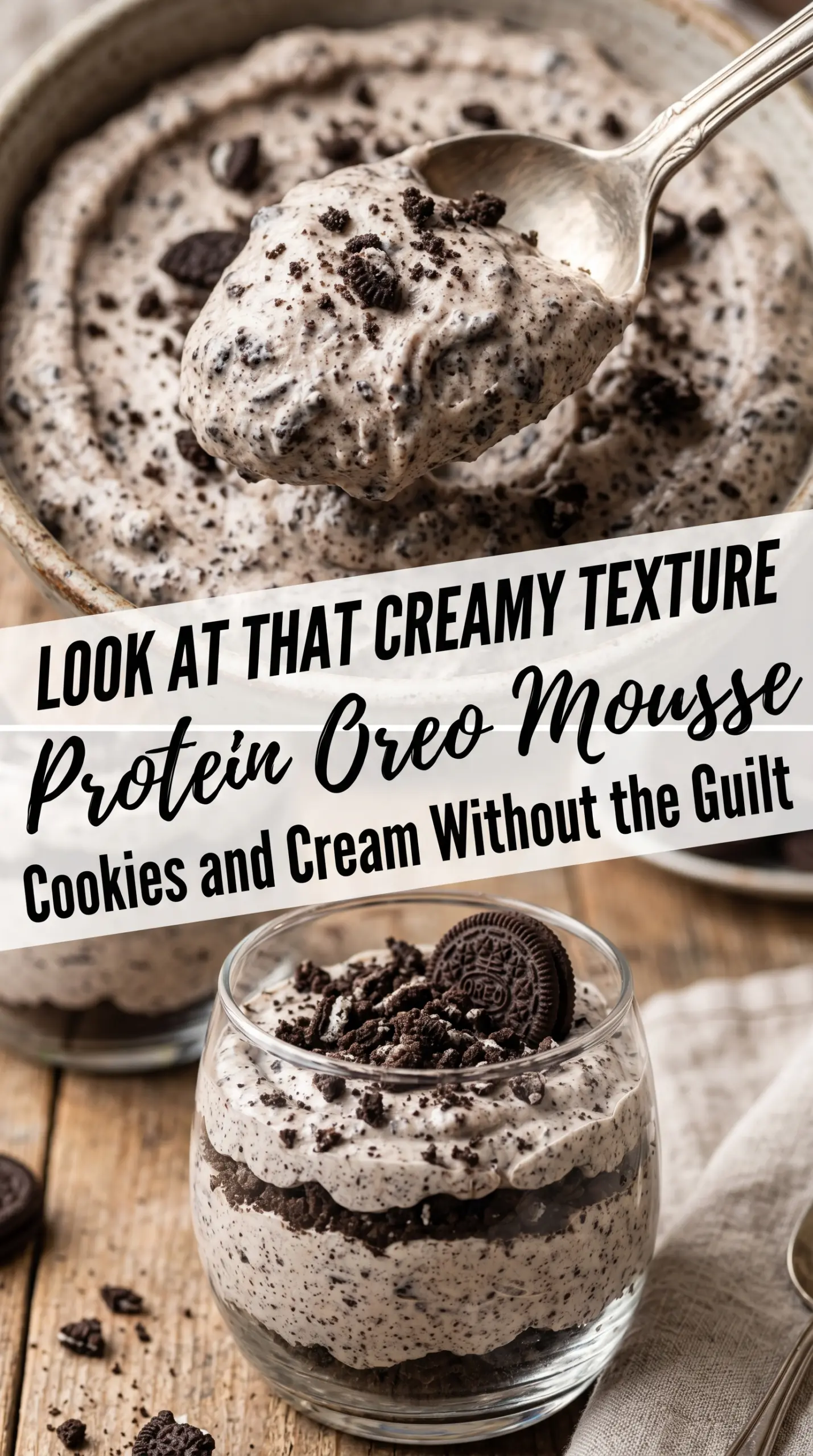 Protein Oreo Mousse