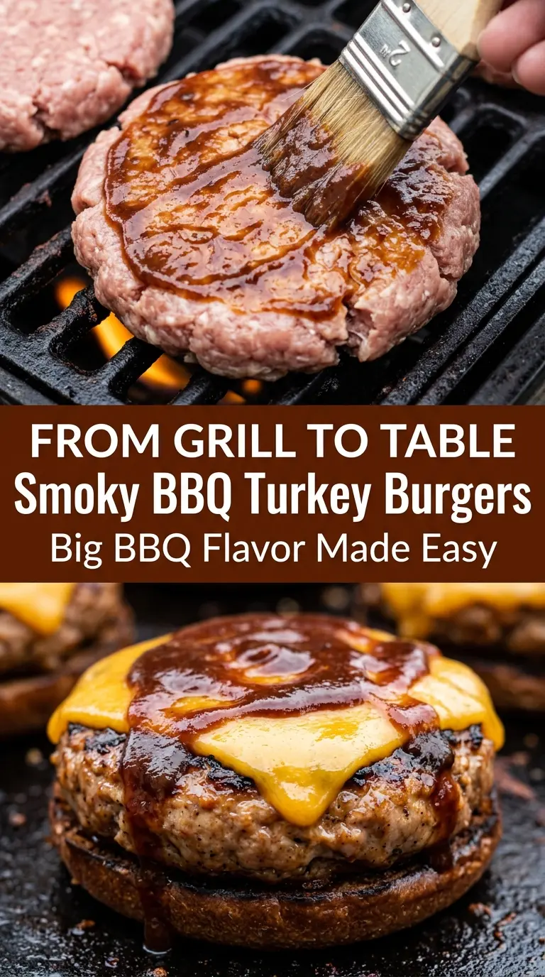 Juicy Smoky BBQ Turkey Burgers smoky juicy grilled