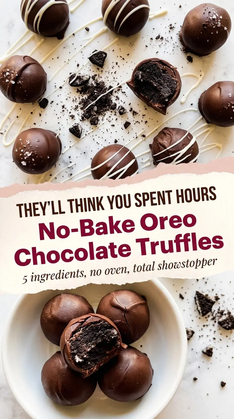 No-Bake Chocolate Truffles with Oreos