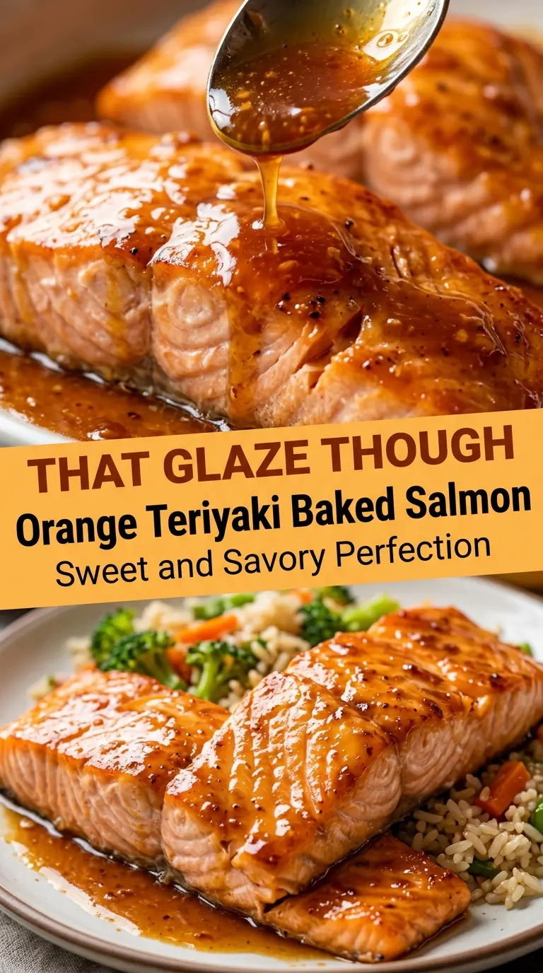 Orange Teriyaki Baked Salmon citrus glaze, flaky salmon, glossy finish