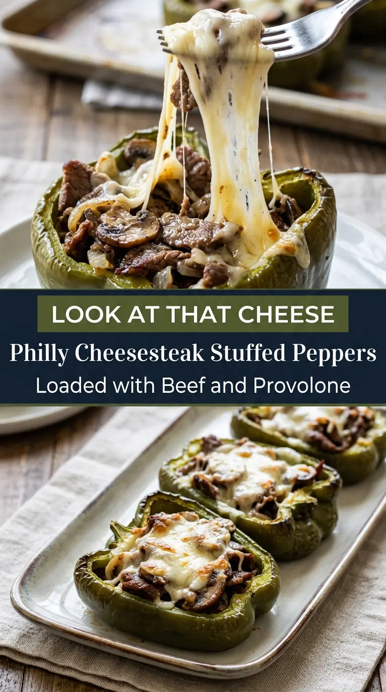 Philly Cheesesteak Stuffed Peppers