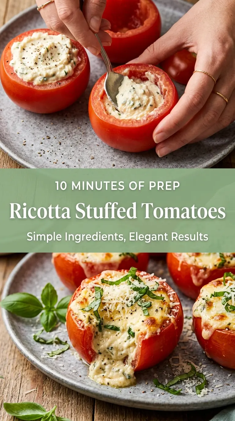 Ricotta Stuffed Tomatoes creamy herb-filled