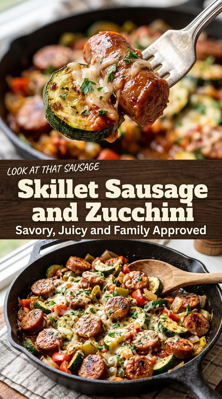 Skillet Sausage and Zucchini