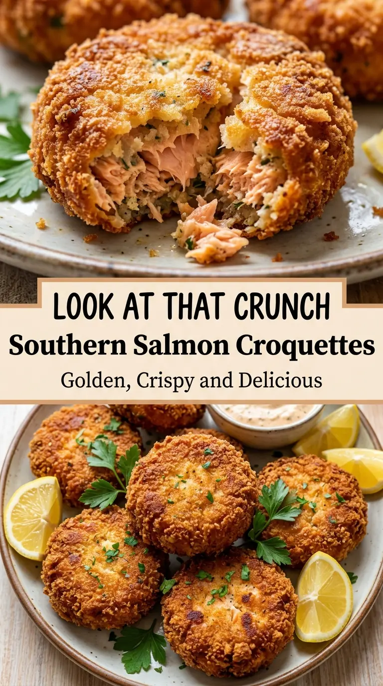 Southern Salmon Croquettes crispy tender savory