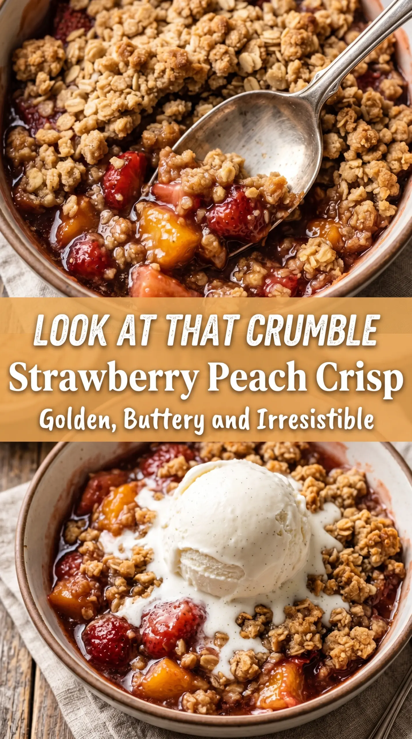 Strawberry Peach Crisp