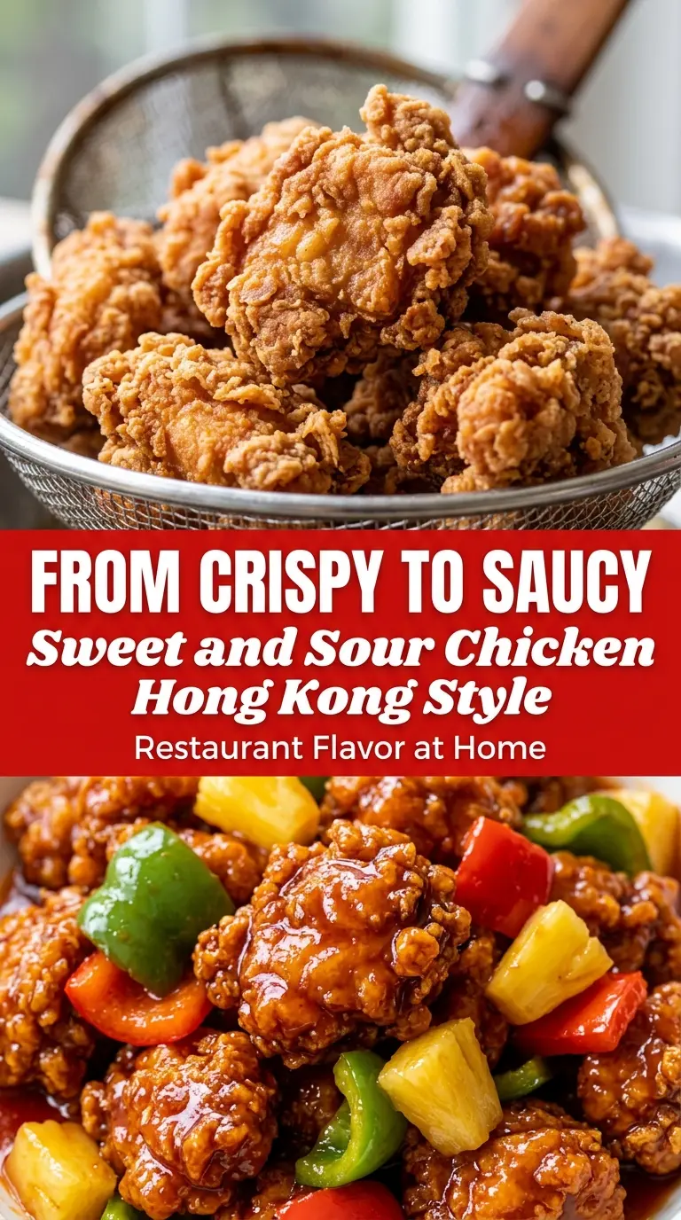 Sweet and Sour Chicken Hong Kong Style crispy tangy