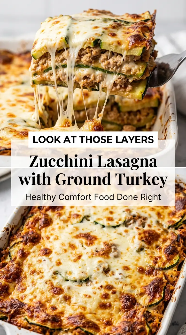 Zucchini Lasagna with Ground Turkey