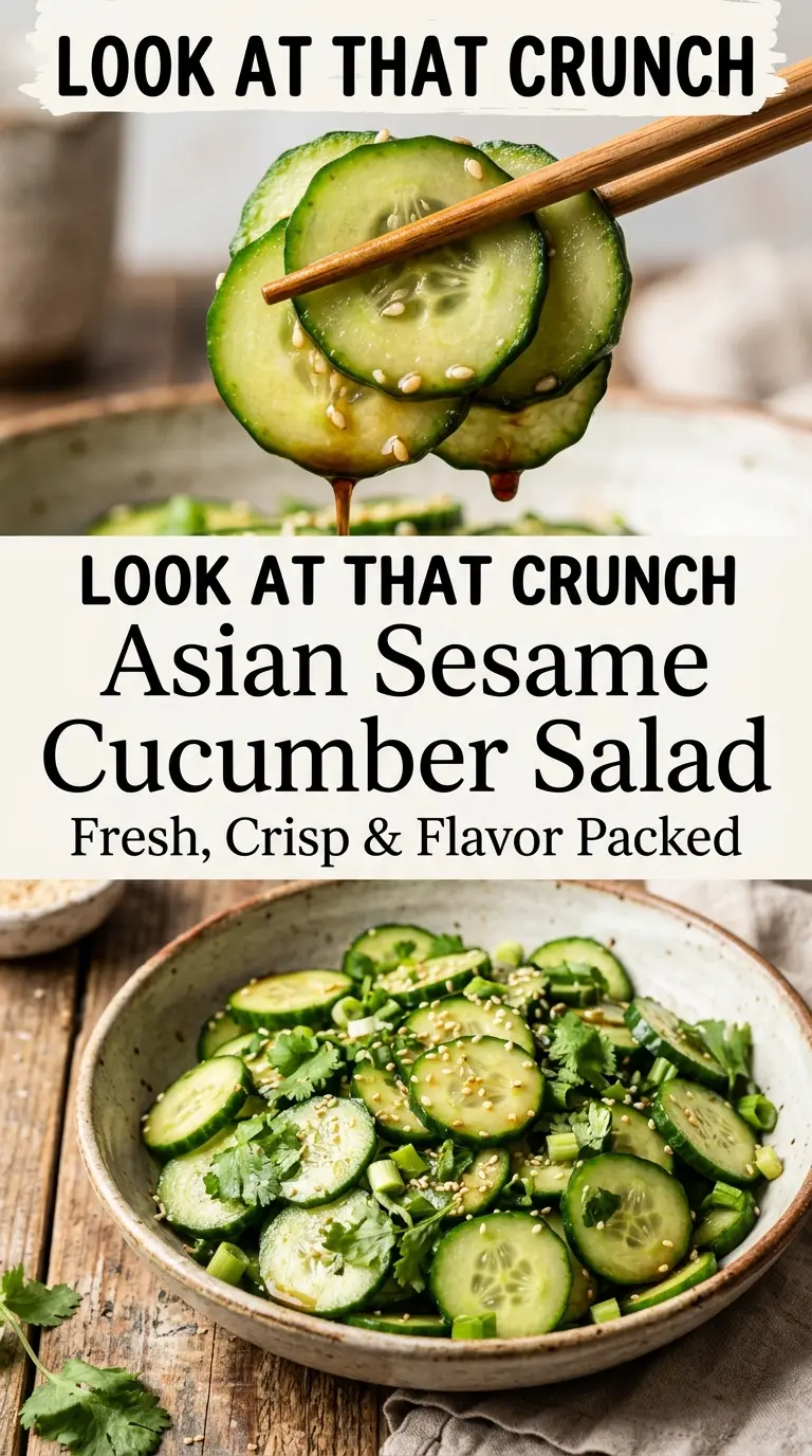 Asian Sesame Cucumber Salad crisp sesame