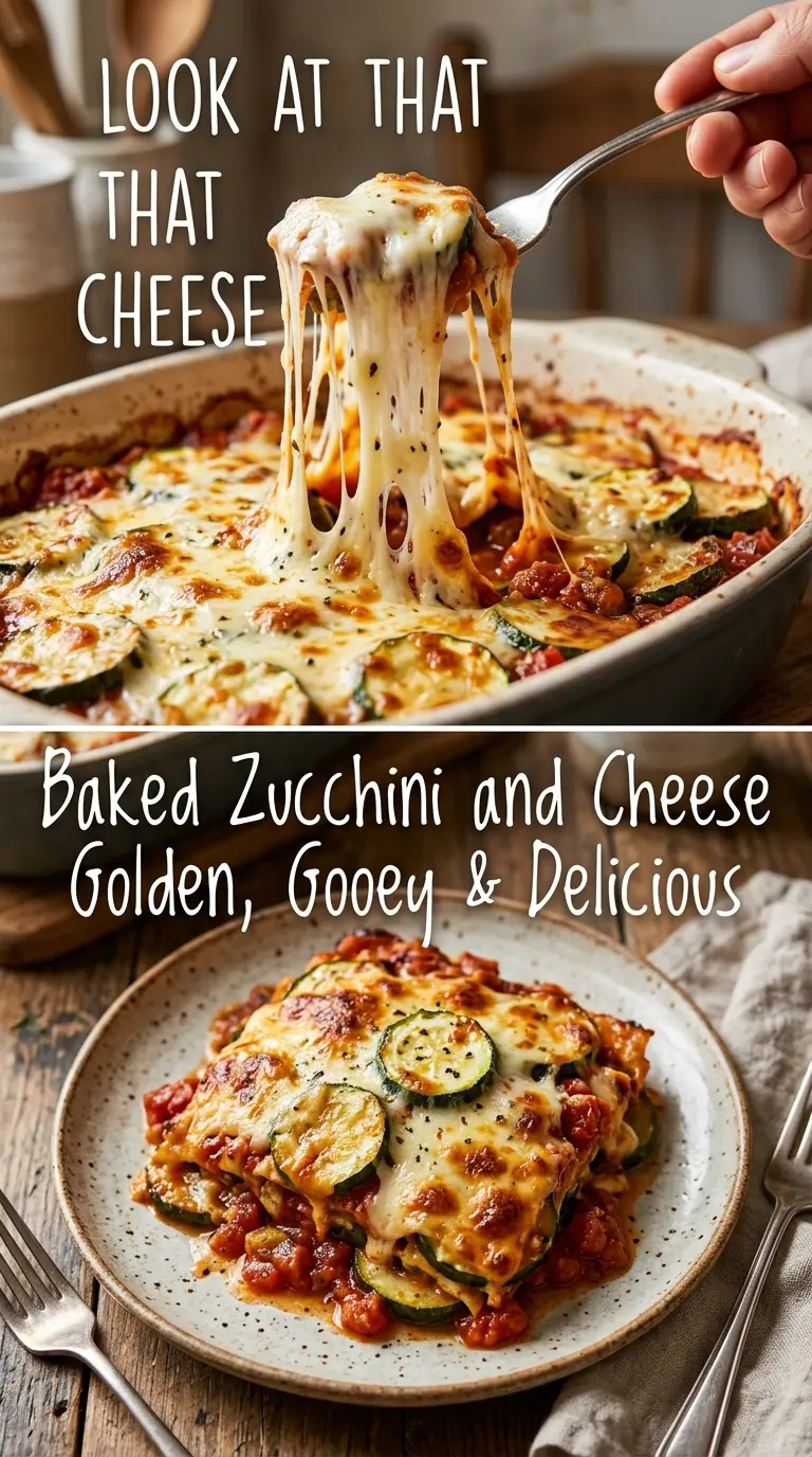 Baked Zucchini and Cheese