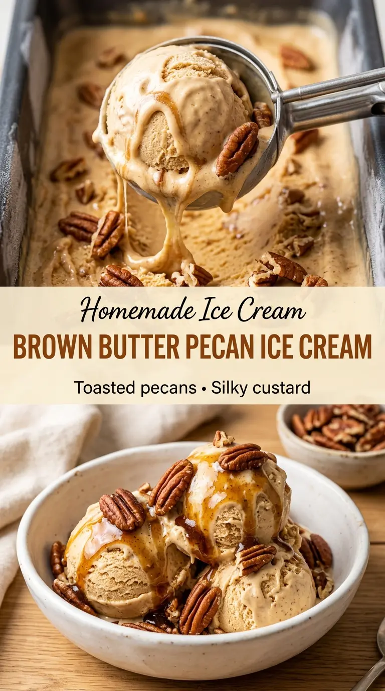 Brown Butter Pecan Ice Cream