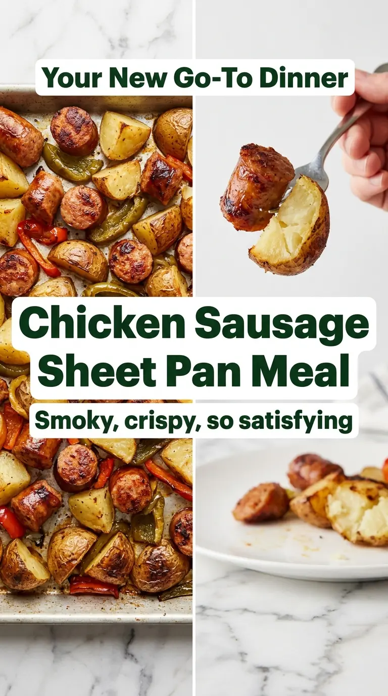 Chicken Sausage Sheet Pan Meal savory roasted vegetables