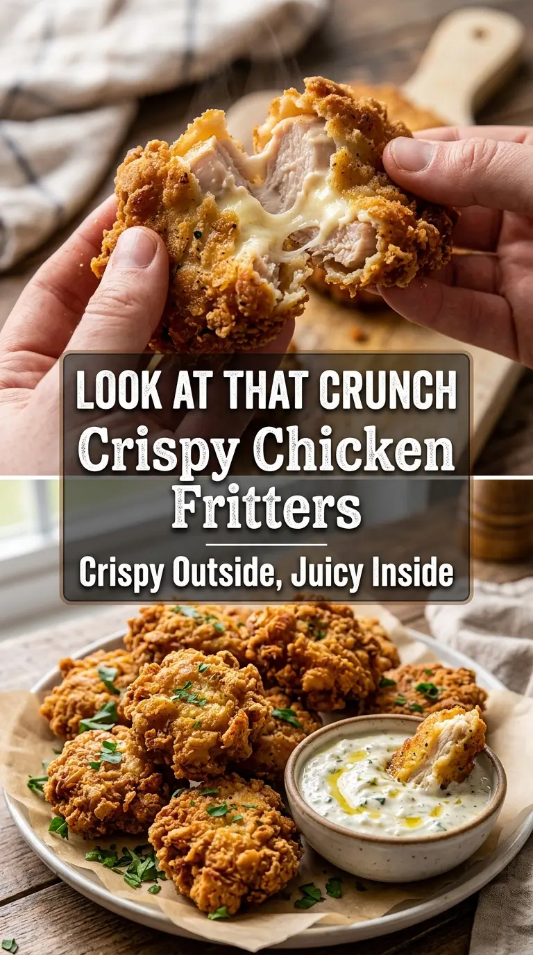 Crispy Chicken Fritters golden juicy