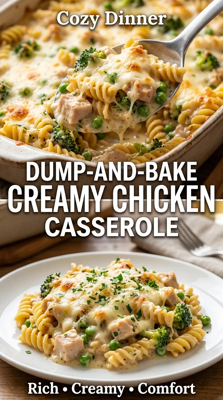 Dump-and-Bake Creamy Chicken Casserole