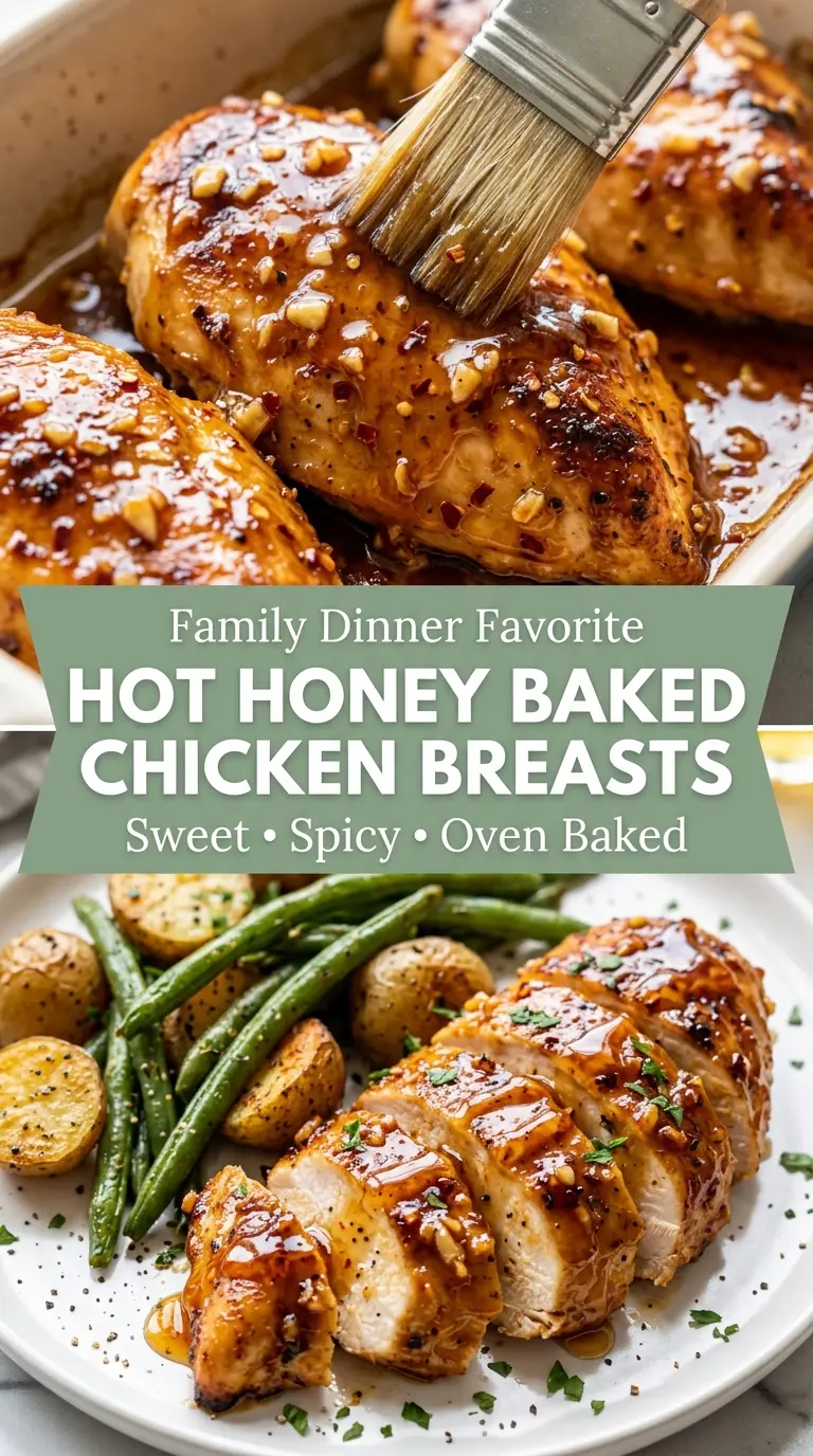 Hot Honey Baked Chicken Breasts