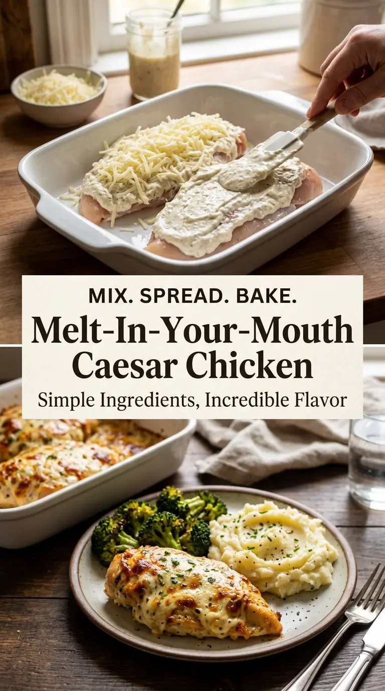 Melt-In-Your-Mouth Caesar Chicken