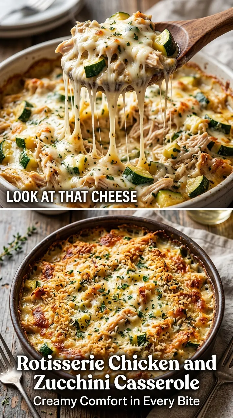 Rotisserie Chicken and Zucchini Casserole