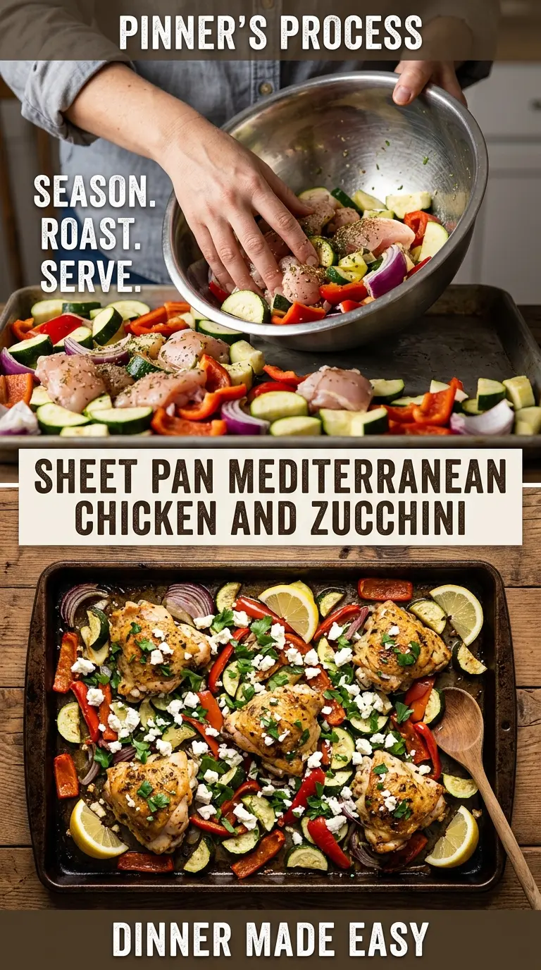 Sheet Pan Mediterranean Chicken and Zucchini