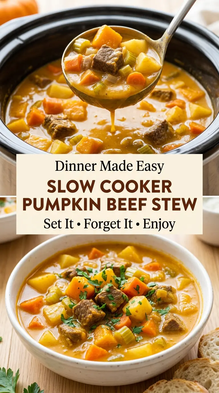 Slow Cooker Pumpkin Beef Stew