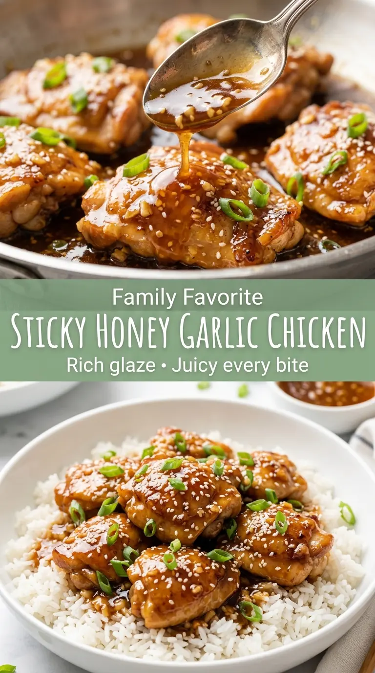 Sticky Honey Garlic Chicken