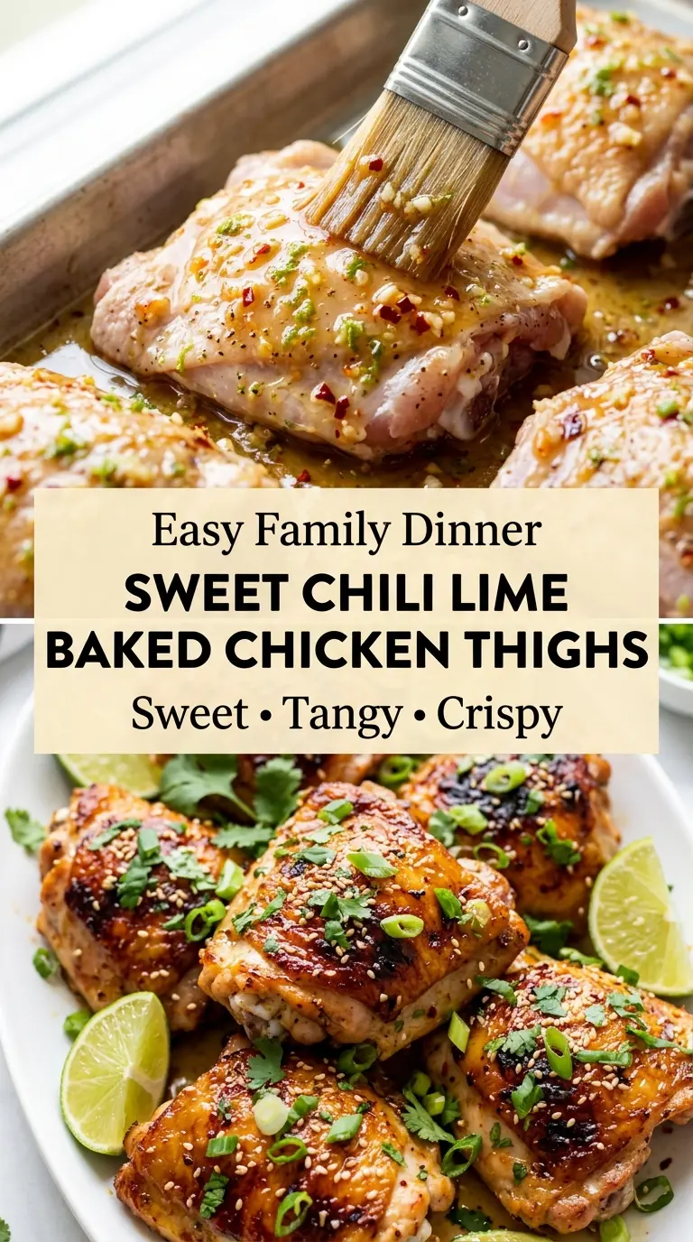 Sweet Chili Lime Baked Chicken Thighs