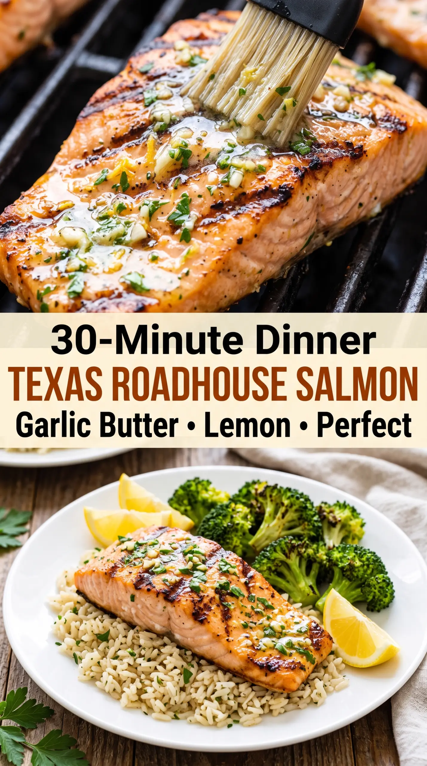 Texas Roadhouse salmon flaky glazed buttery