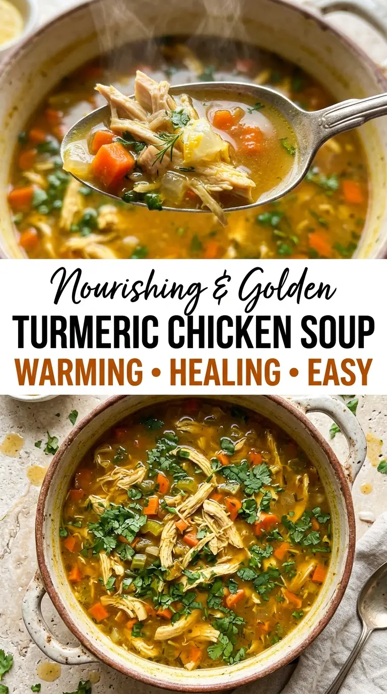 Anti Inflammatory Turmeric Chicken Soup
