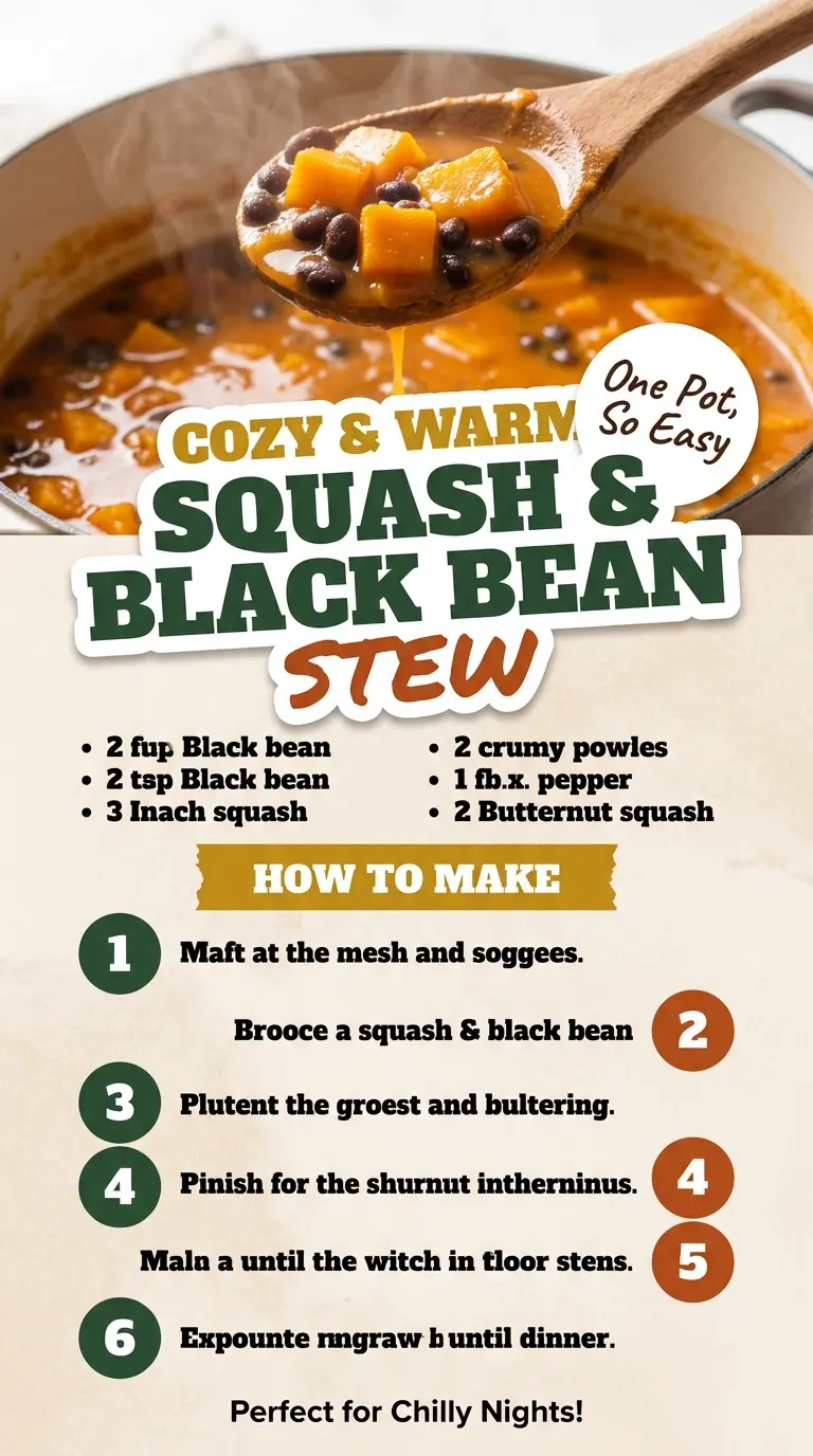 Black Bean Butternut Squash Stew cozy smoky one-pot