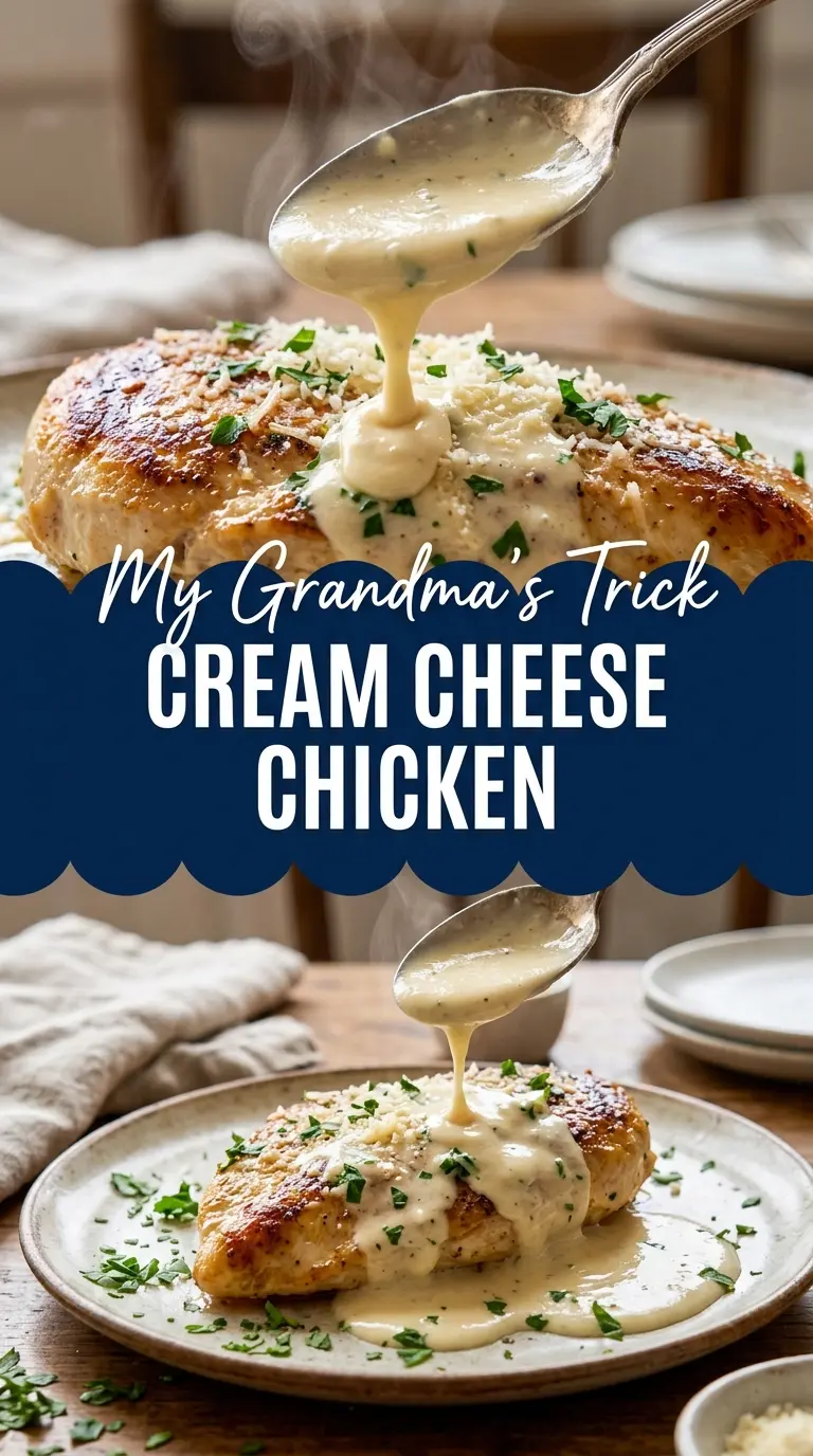 Cream Cheese Chicken rich garlicky skillet sauce