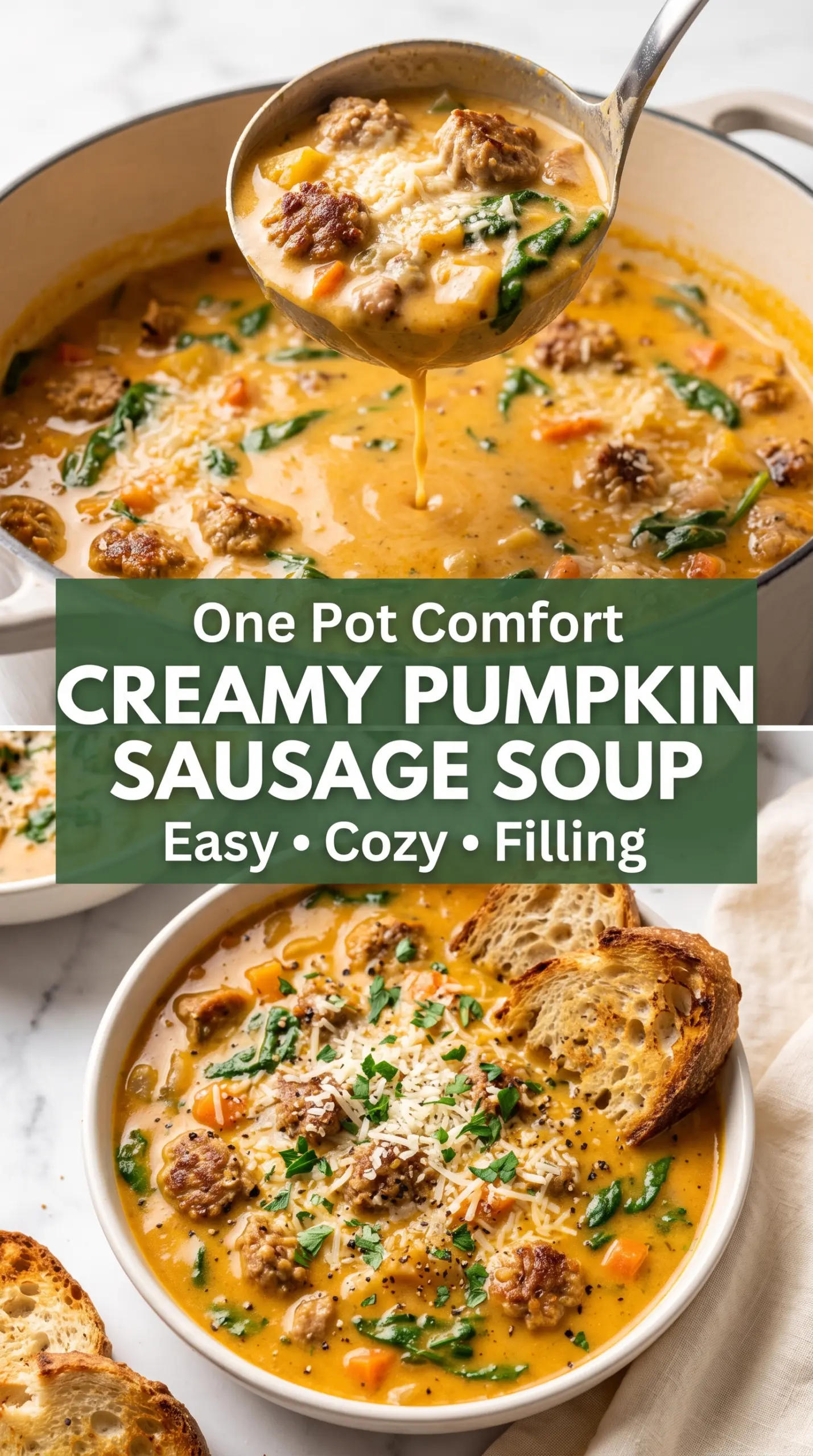 Creamy Pumpkin Sausage Soup