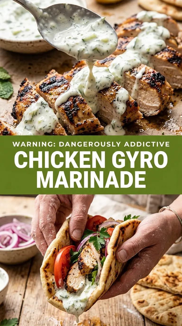 Garlic Lemon Chicken Gyro Marinade