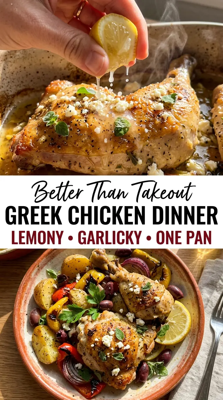 Greek Sheet Pan Chicken Dinner