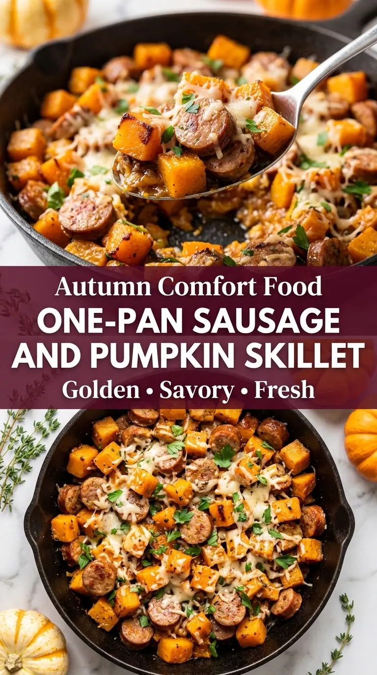 One-Pan Sausage and Pumpkin Skillet