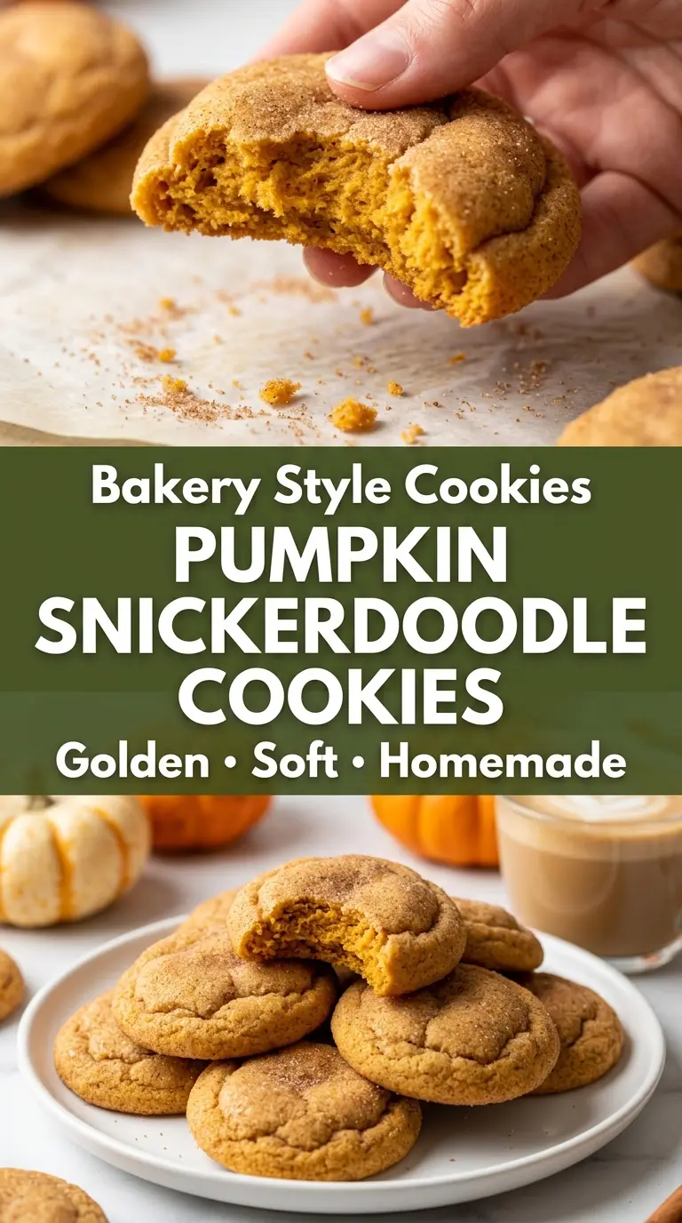 Pumpkin Snickerdoodle Cookies