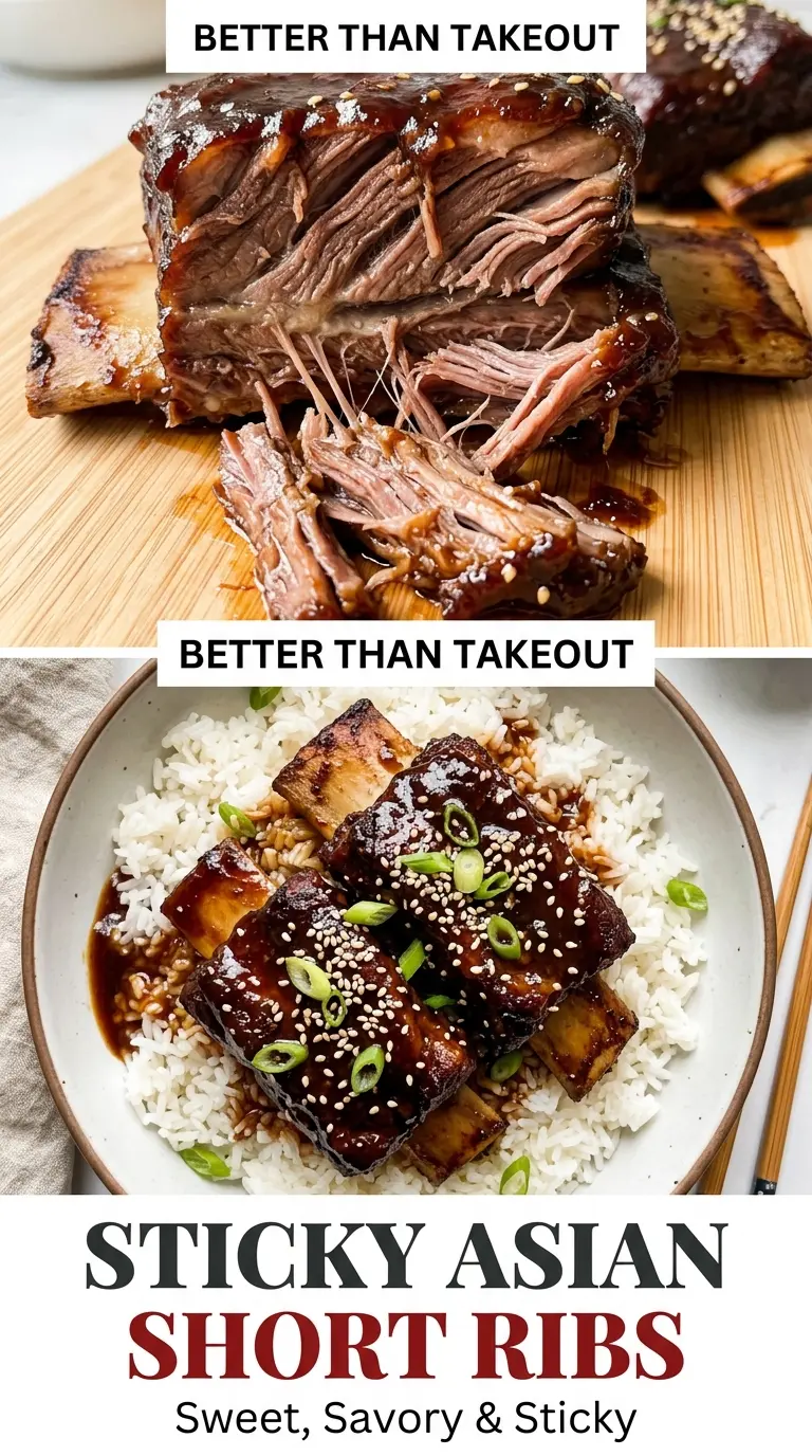 Slow Cooker Sticky Asian Beef Short Ribs