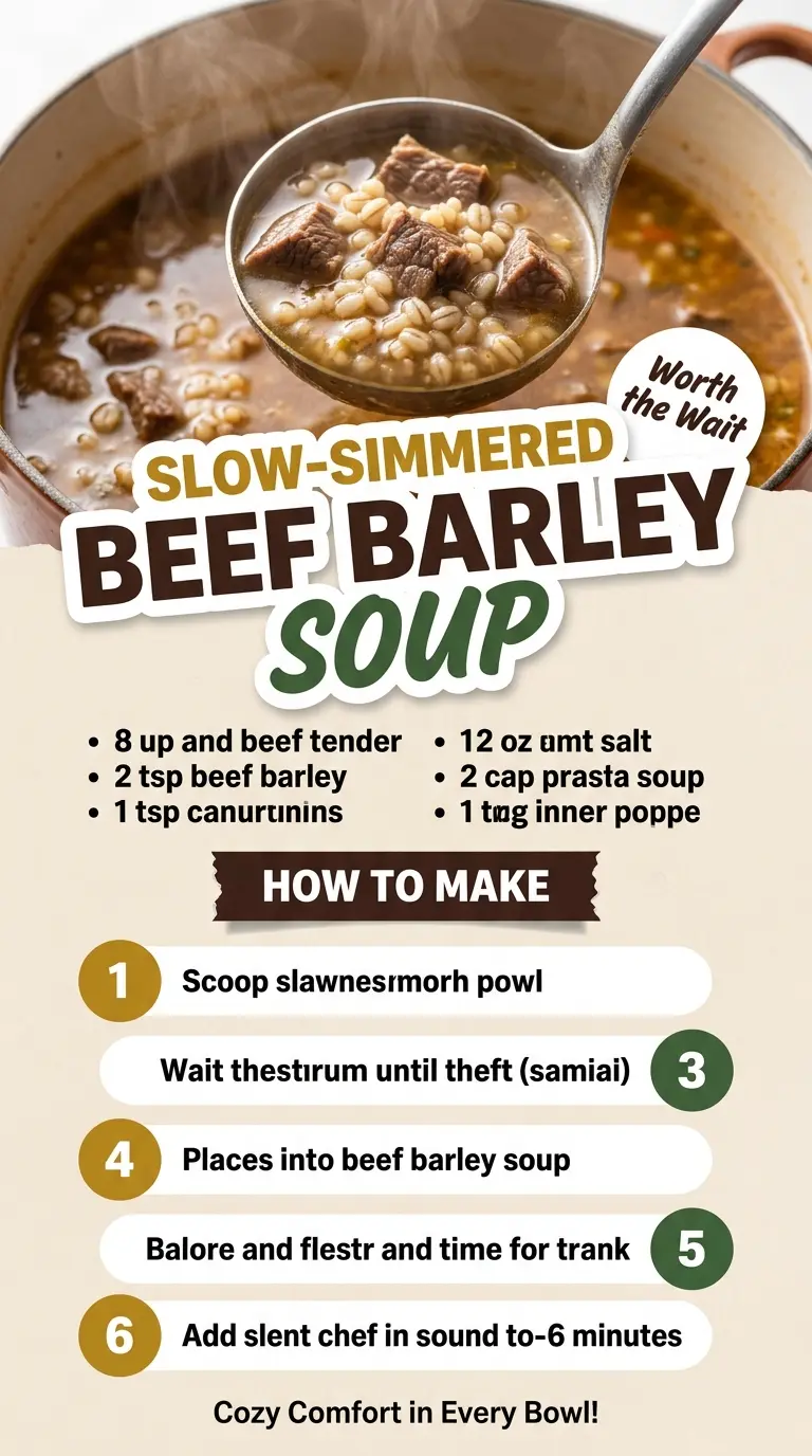 Slow-Simmered Beef Barley Soup hearty savory