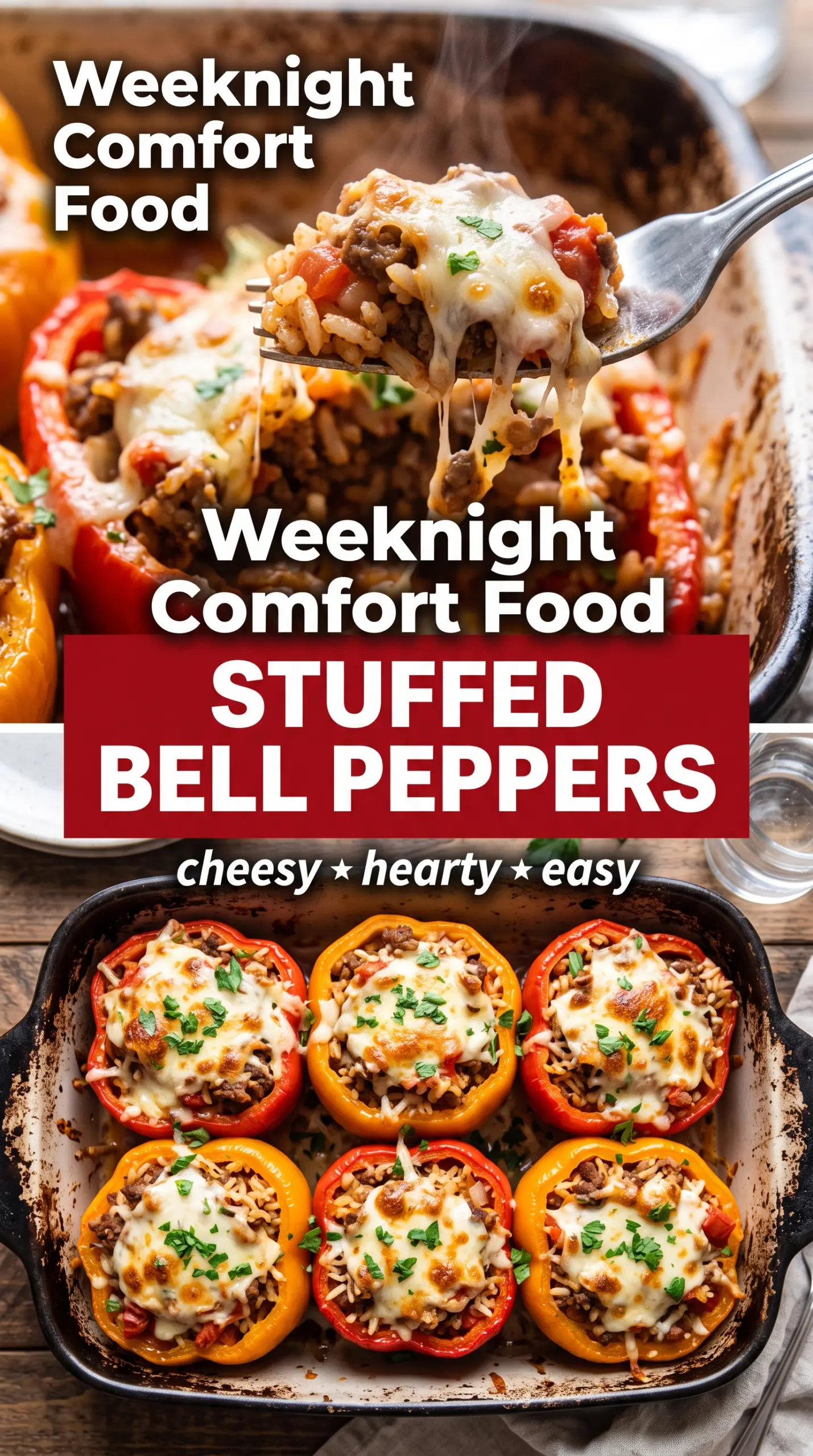 Stuffed bell peppers savory baked
