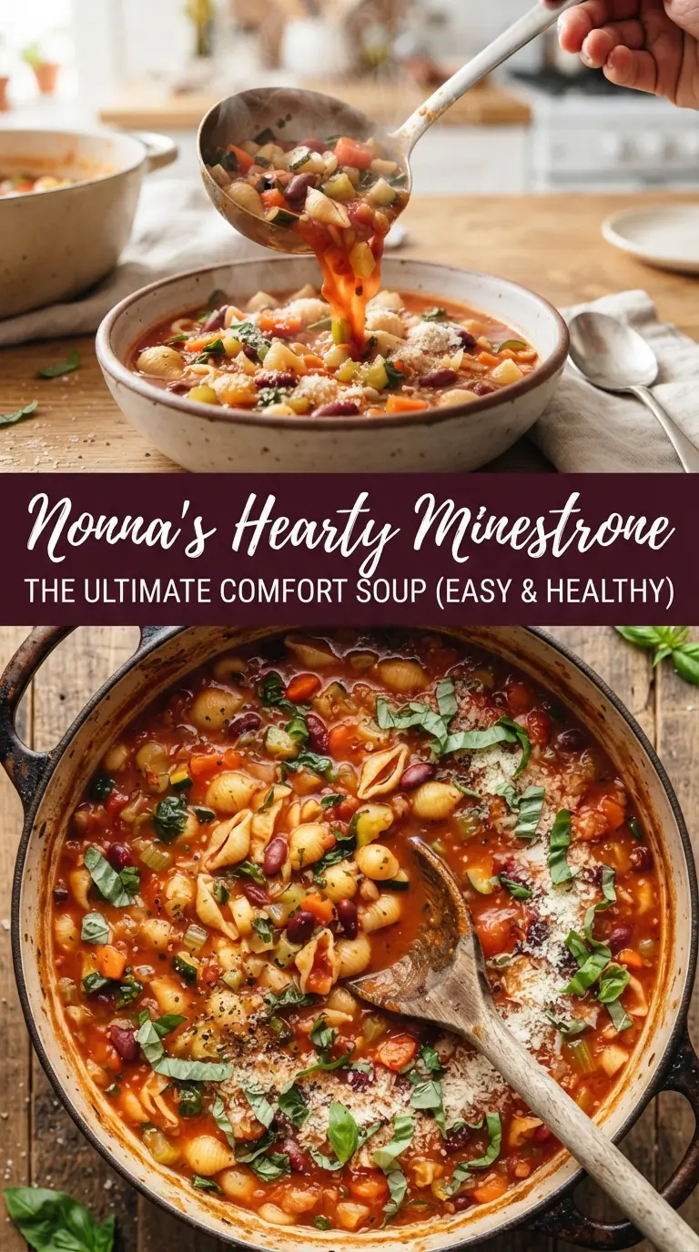 Classic One Pot Italian Minestrone Soup hearty vegetable broth