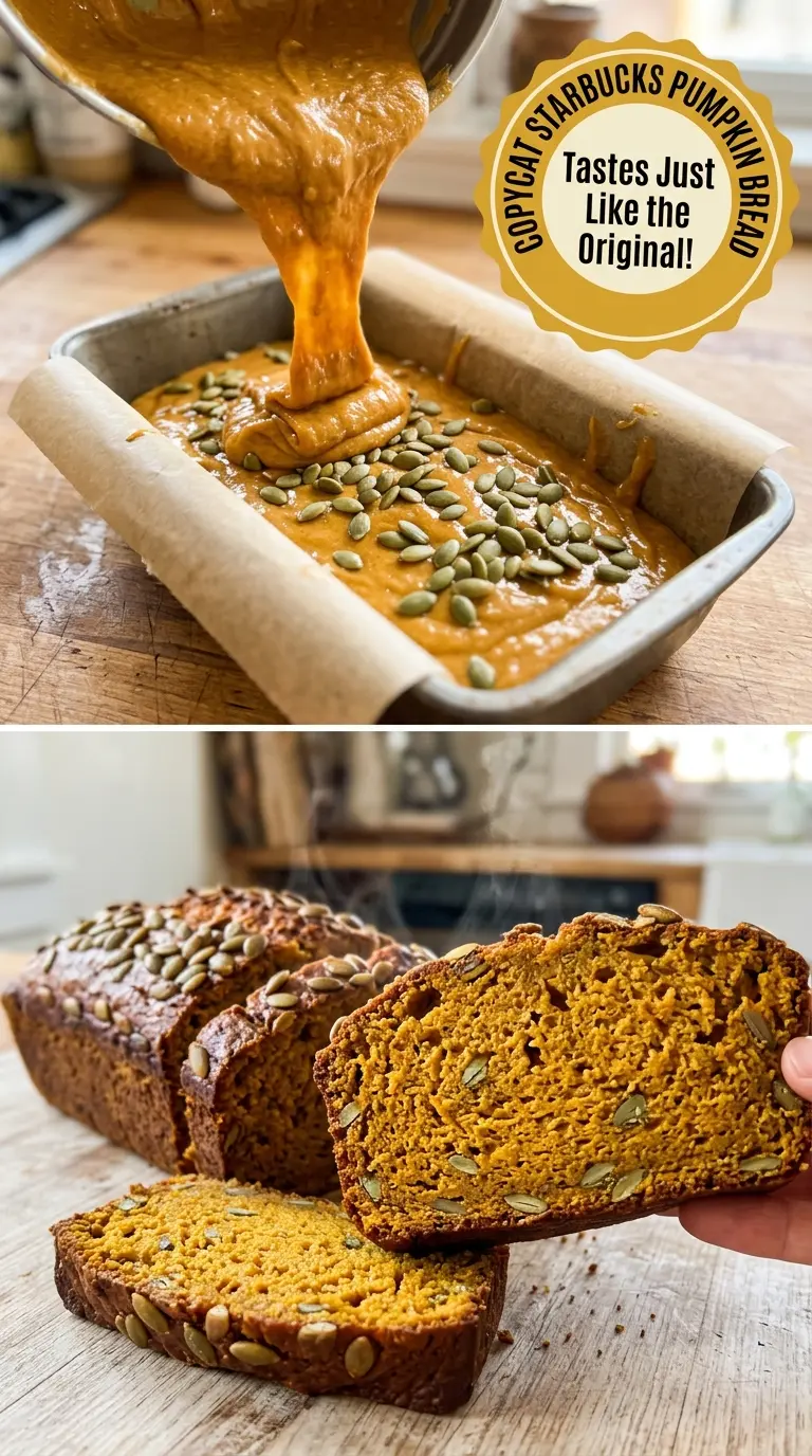 Copycat Starbucks Pumpkin Bread