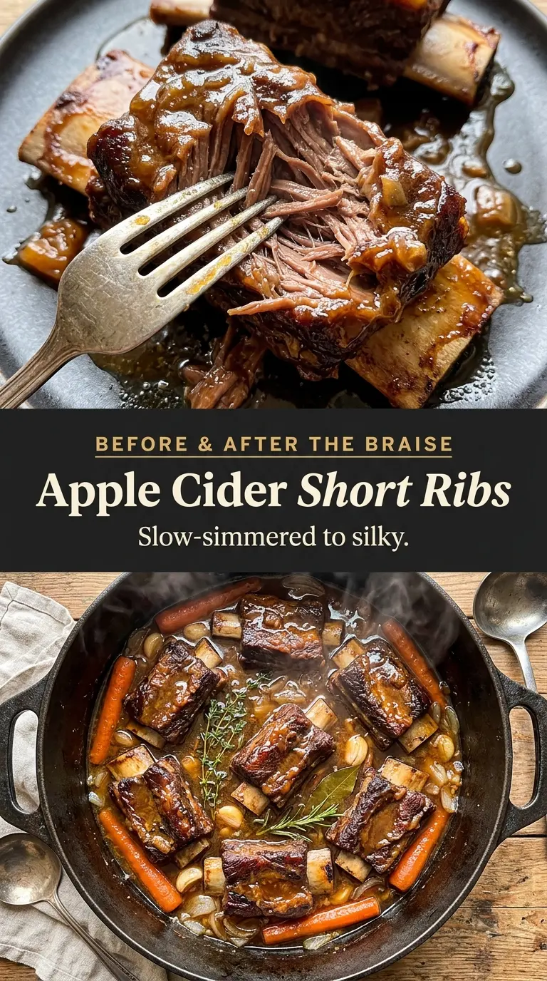 Tender Apple Cider-Braised Short Ribs