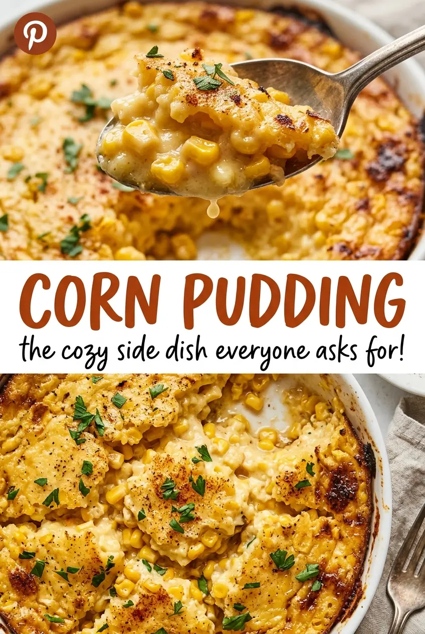 Corn pudding golden creamy casserole