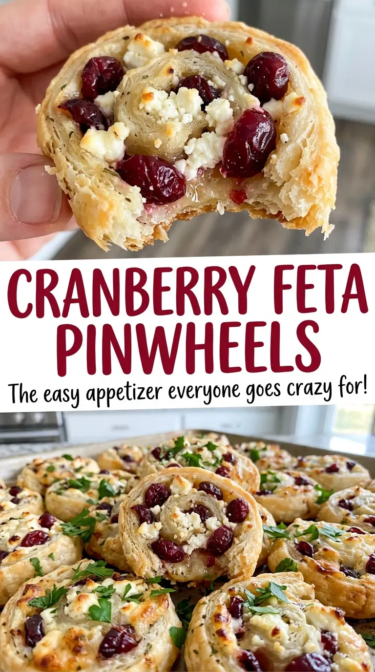 Cranberry feta pinwheels golden cranberry spirals