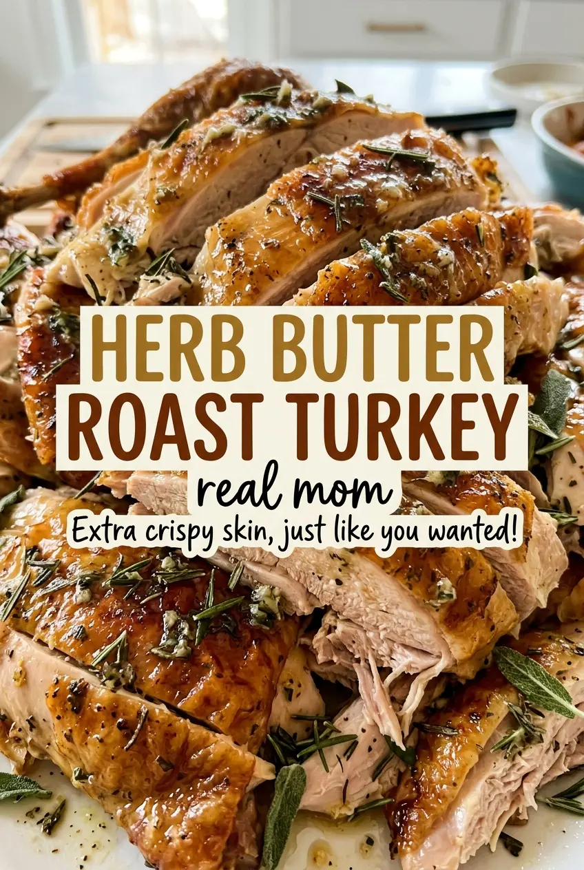 Herb Butter Roast Turkey golden herb crust