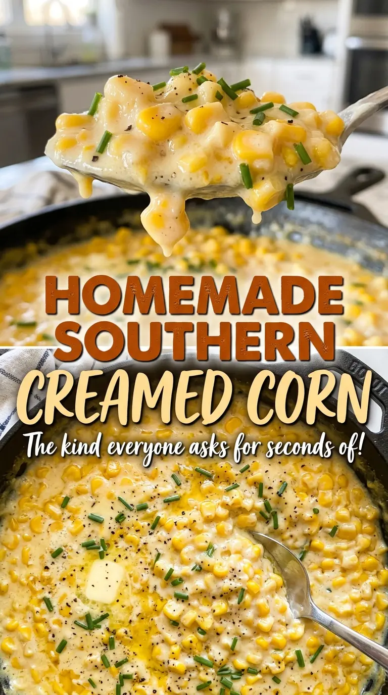 Homemade Southern Creamed Corn fresh creamy kernels