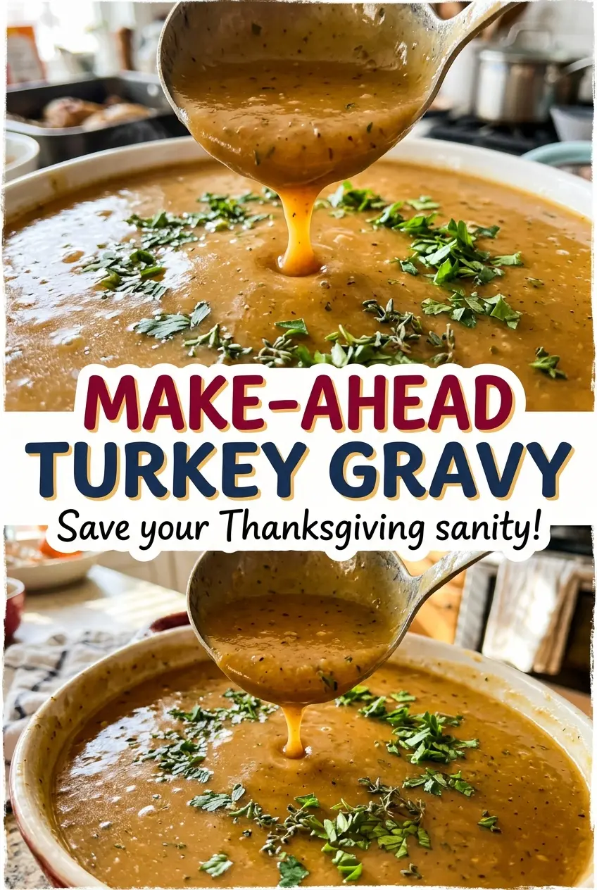 Make-Ahead Turkey Gravy smooth savory brown