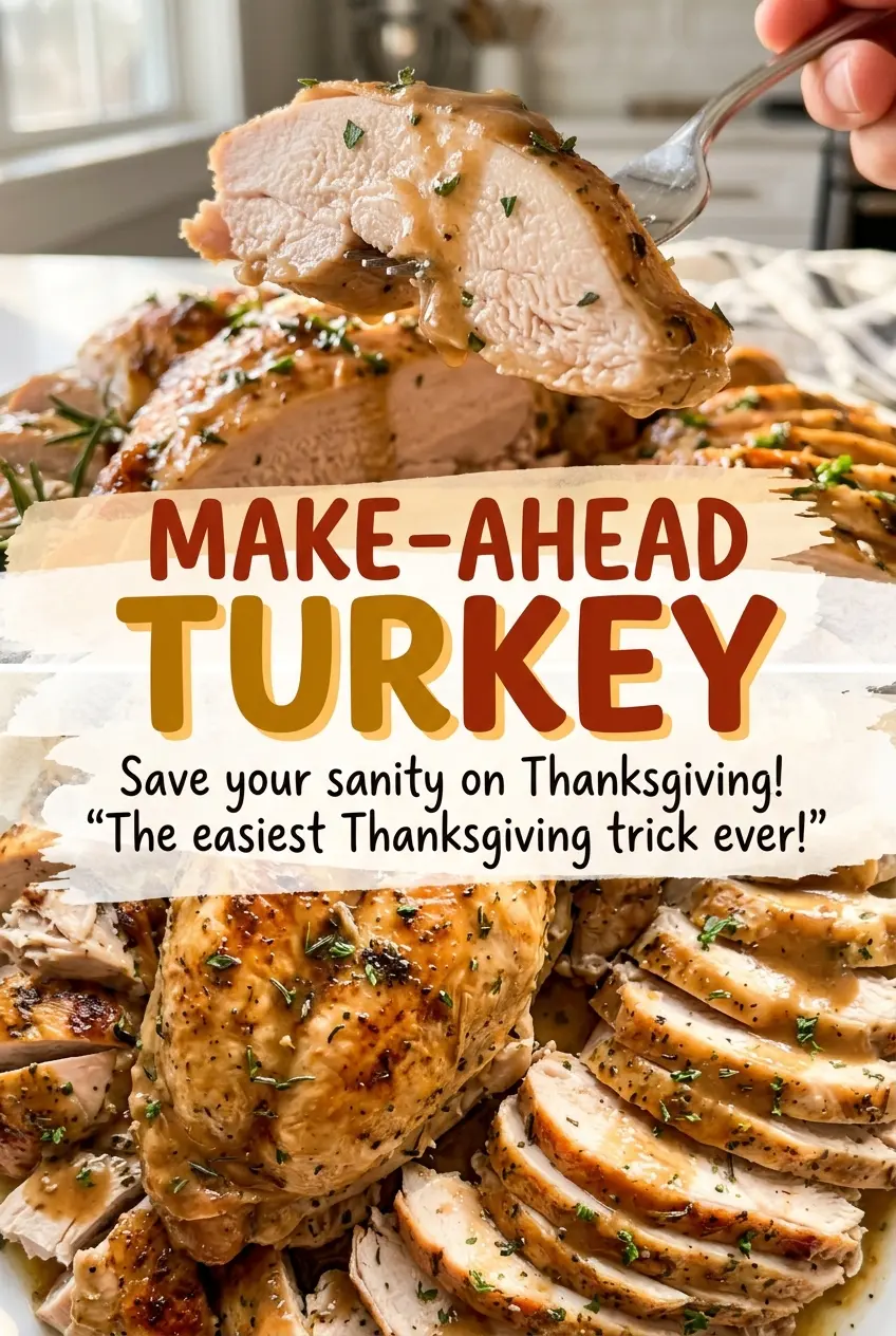 Make-Ahead Turkey golden roasted skin