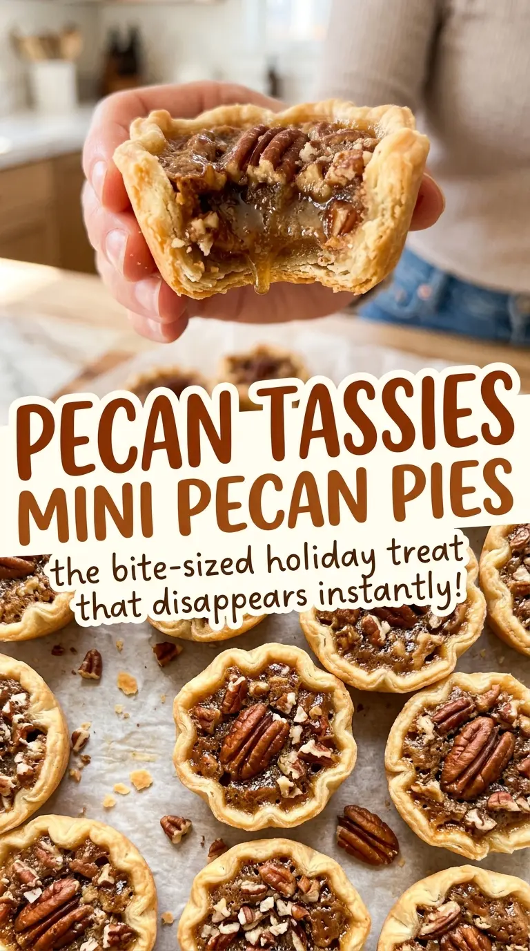 Pecan tassies mini pecan pies with puffed filling