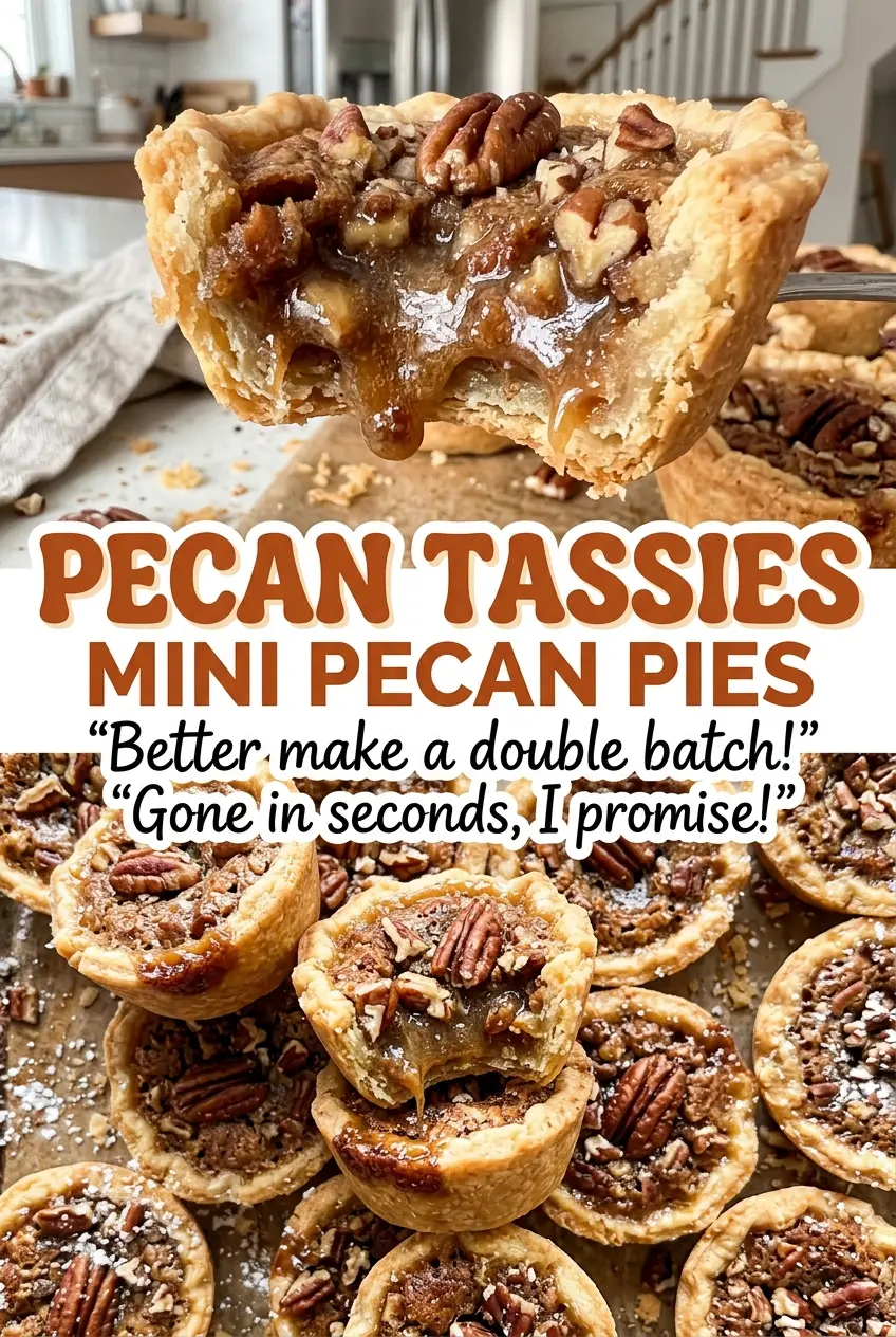 Pecan tassies mini pecan pies with golden pastry