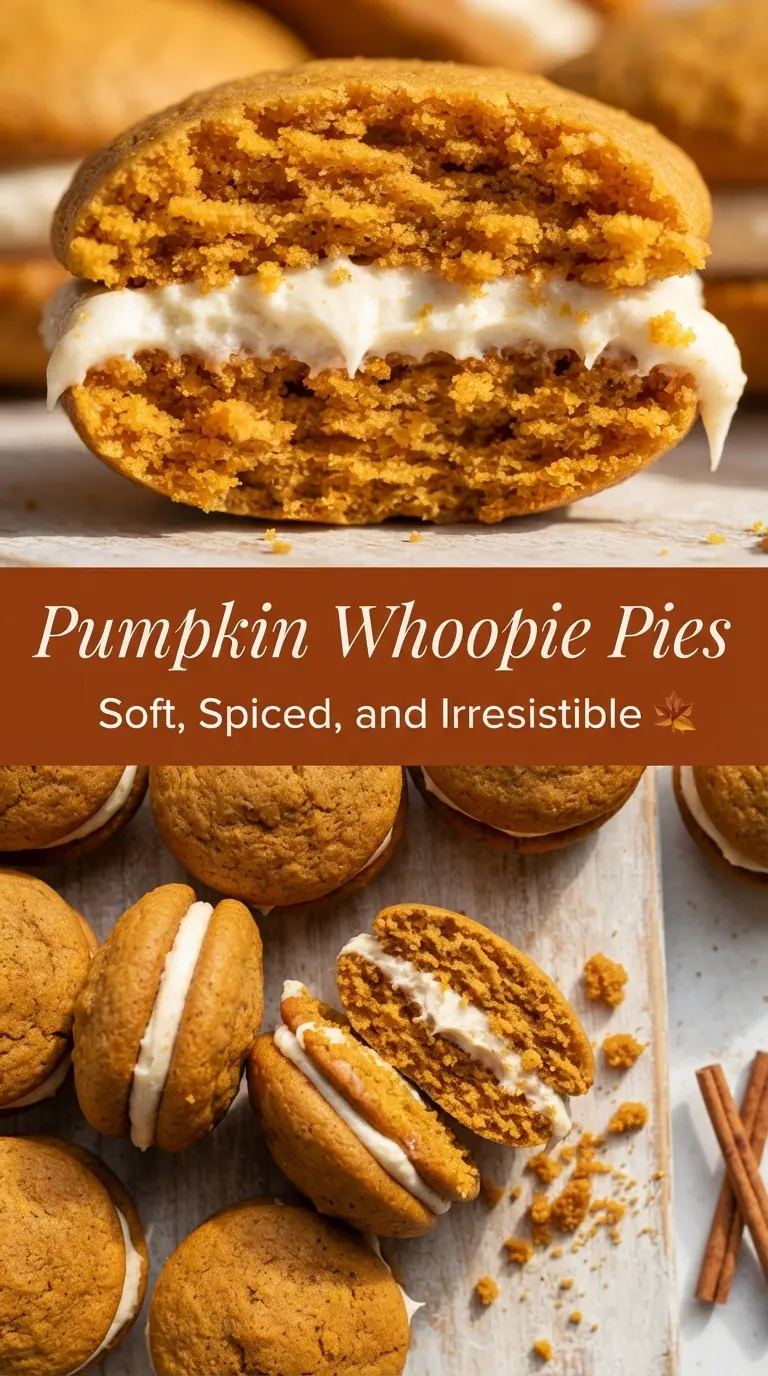 Pumpkin whoopie pies soft spiced handheld