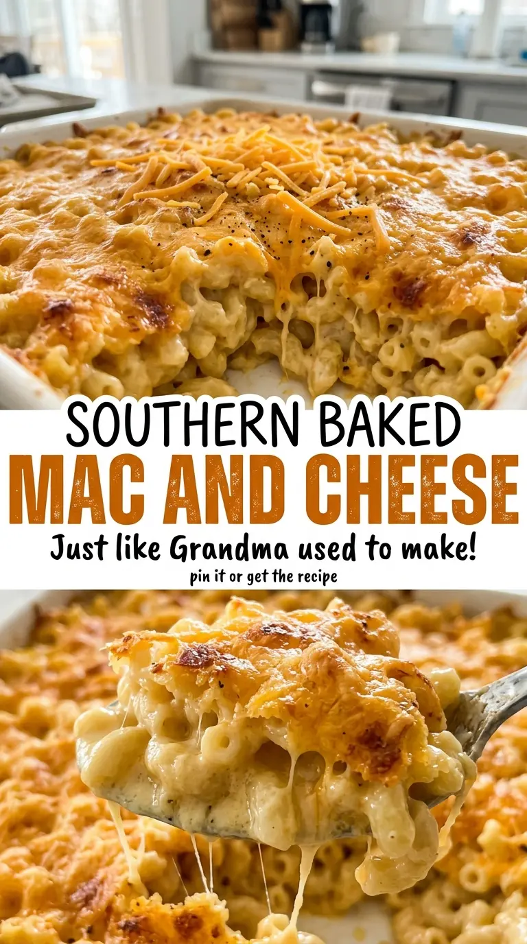 Southern Baked Mac and Cheese creamy golden casserole