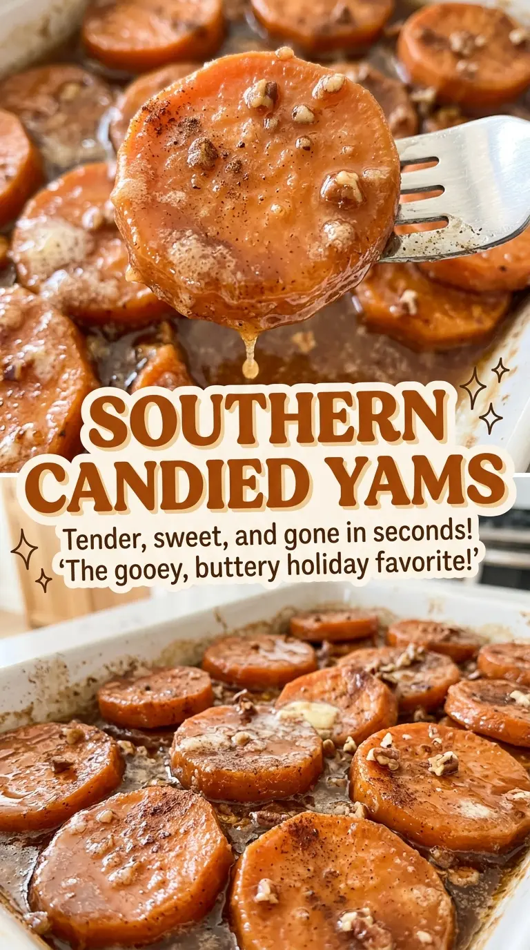 Southern Candied Yams tender sweet potato rounds
